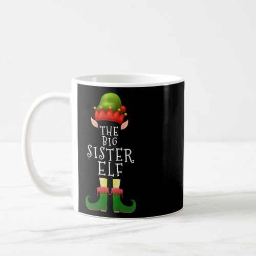 Big Sister Elf Christmas Family Matching Christmas Coffee Mug