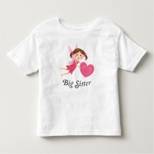 Big sister fairy with love heart t-shirt