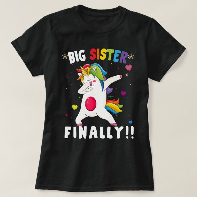 big sister finally 2020 T-Shirt (Design Front)