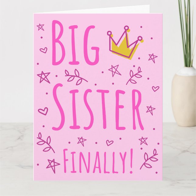 Big Sister Finally III Card (Front)