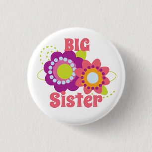 Big Sister Flower Button