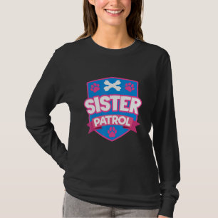 Big Sister For Kids Little Sister Dog Mom Sis T-Shirt