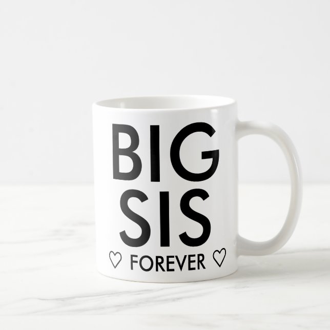 Big Sister Forever Personalized Coffee Mug (Right)