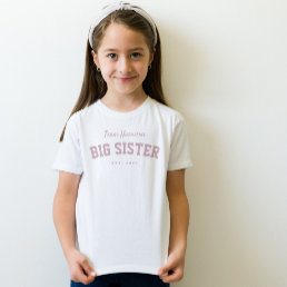 Big sister fun sporty personalized pink T-Shirt