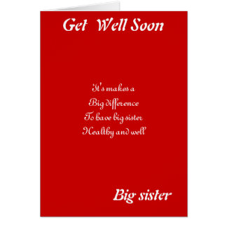 Big Get Well Soon Cards  Zazzle