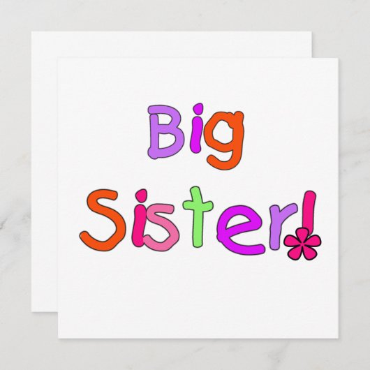 Big Sister Gifts (Front/Back)