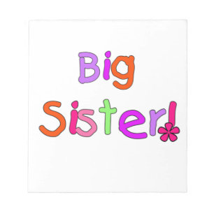 Big Sister Gifts Notepad