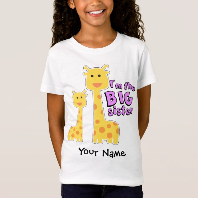 Big Sister Giraffe T-Shirt (Front)