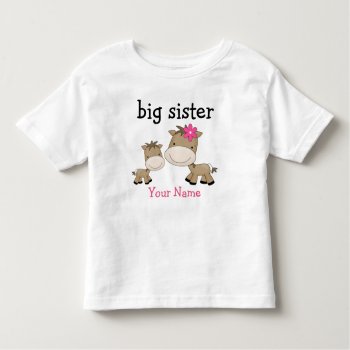 Big Sister Horse Toddler T-shirt by mybabytee at Zazzle