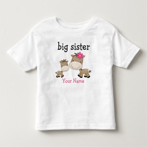 Big Sister Horse Toddler T_shirt
