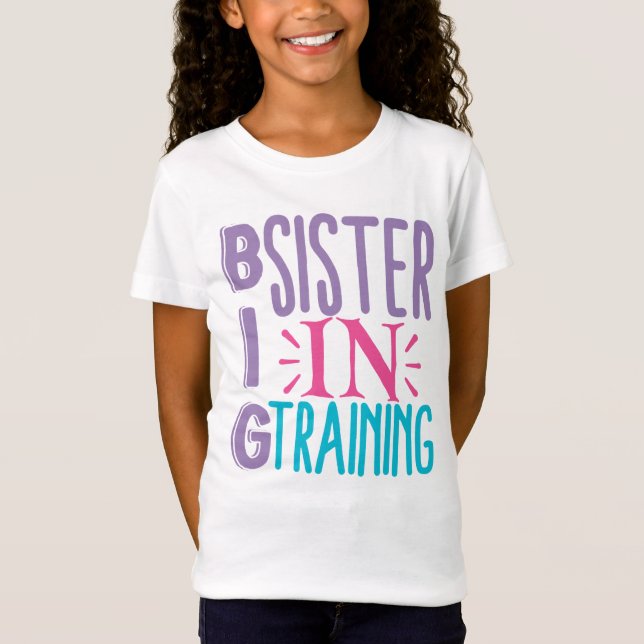 Big Sister in Training - Big Sister Reveal T-Shirt (Front)