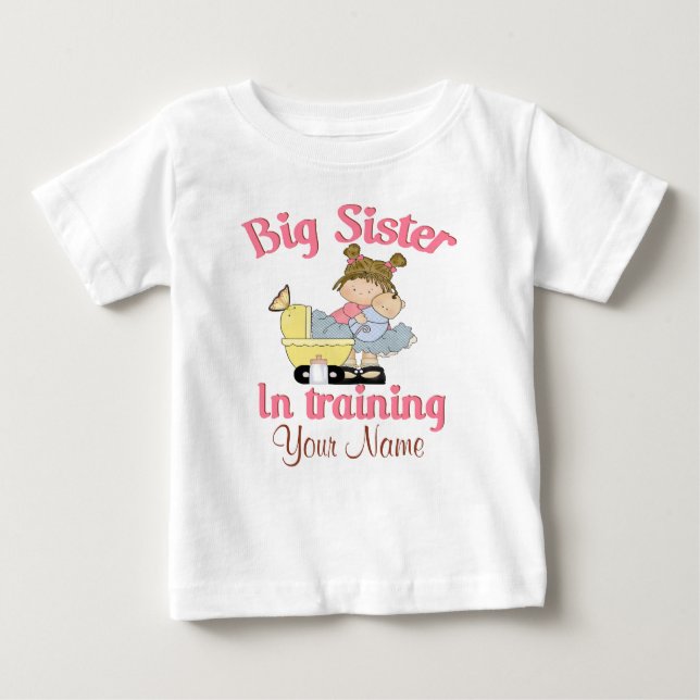 Big Sister In Training Personalized T-shirt (Front)