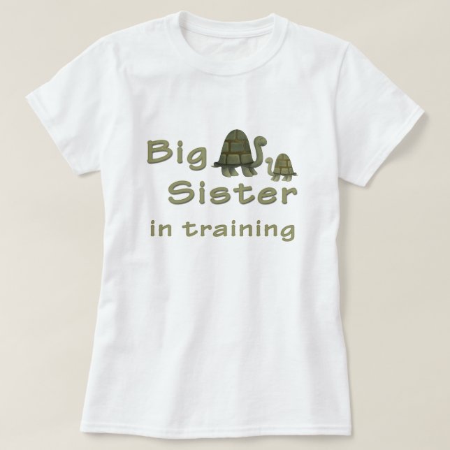 Big Sister In Training Turtles T-Shirt (Design Front)
