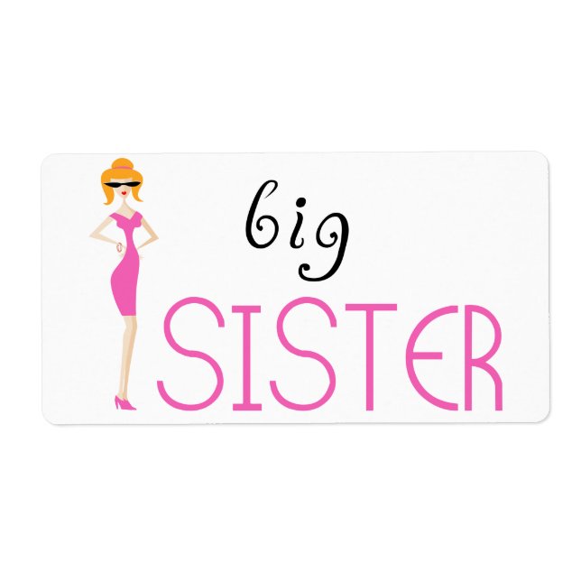 Big sister label (Front)
