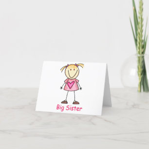 Big Sister Letterpress Thank You Card