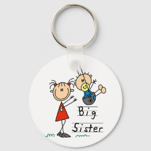 Big Sister Little Brother T-shirts and Gifts Keychain