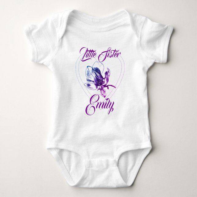 Big Sister Little Sister BFF Baby Bodysuit (Front)