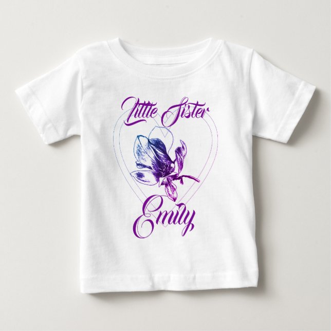 Big Sister Little Sister BFF Baby T-Shirt (Front)