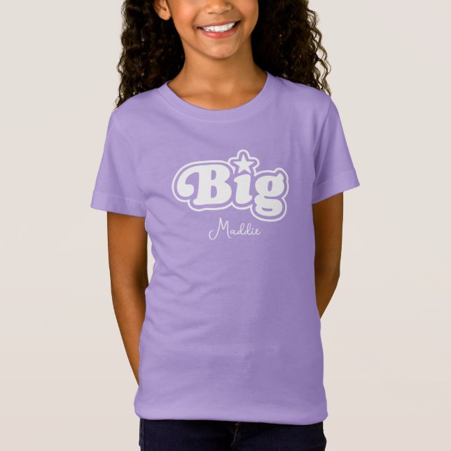 Big Sister Little Sister Mum Daughter T-Shirt (Front)