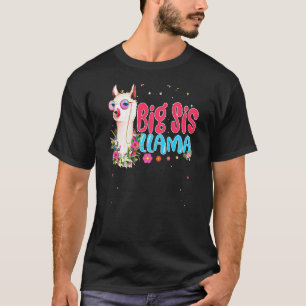 Big Sister Llama  Mother's Day  Women Birthday T-Shirt