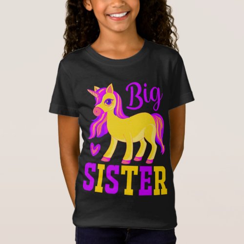 Big Sister Magical Unicorn T_Shirt