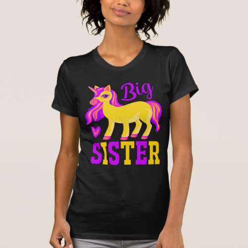 Big Sister Magical Unicorn T_Shirt