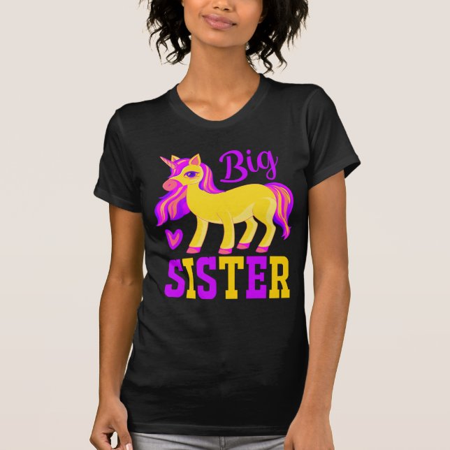 Big Sister Magical Unicorn T-Shirt (Front)