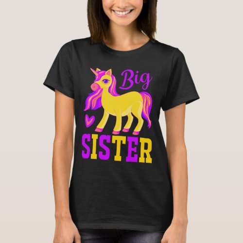 Big Sister Magical Unicorn T_Shirt