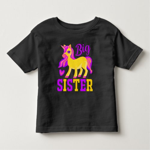 Big Sister Magical Unicorn Toddler T_shirt