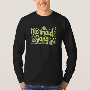 Big Sister Mermaid Gang Beach For Women Fun Squad T-Shirt
