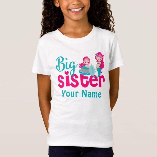 Big Sister Mermaid Personalized Shirt (Front)