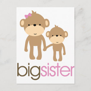 Big Sister Monkey Pregnancy Announcement T-shirt