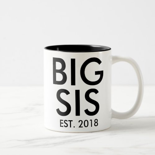 Big sister Mug  New baby Pregnancy Personalised