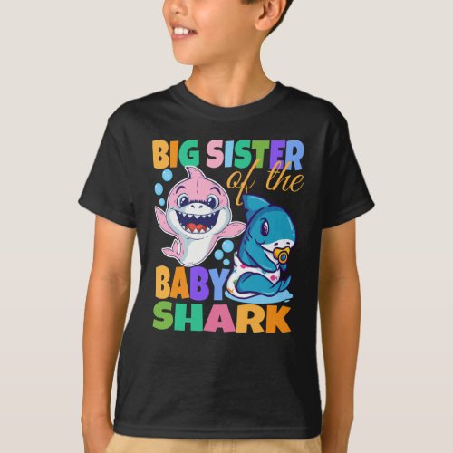Big Sister Of The Baby Shark T_Shirt