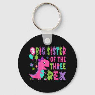 Big Sister Of The Three Rex Dinosaur T-rex 3rd Bir Keychain