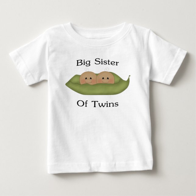 Big Sister Of Twins Baby T-Shirt (Front)