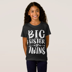 Big Sister Of Twins Older Sister Gift T-Shirt