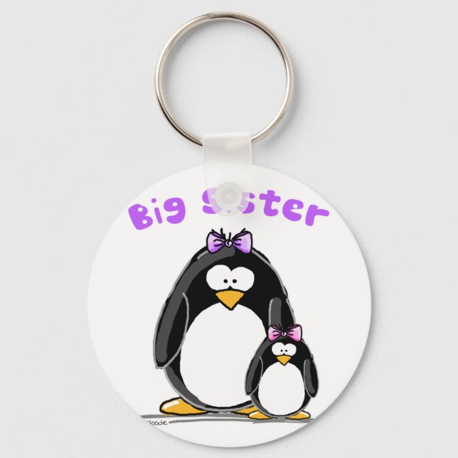 Big sister Penguin Keychain (Front)