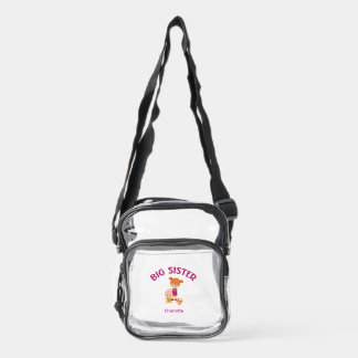 Big Sister Personalized with Baby Brother Clear Crossbody Bag