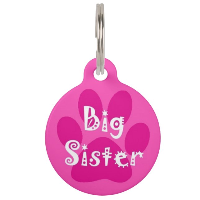 Big Sister Pet ID Tag (Front)