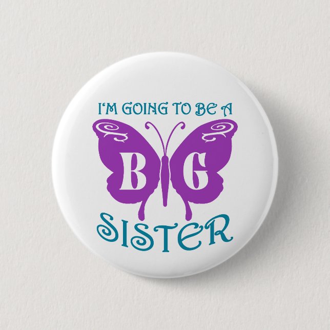 Big Sister Pinback Button (Front)