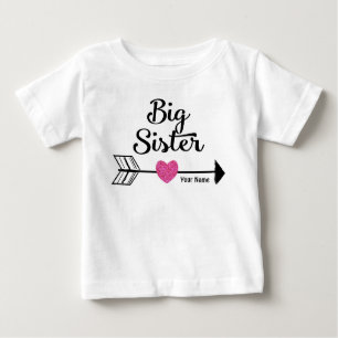 Big Sister Pink Arrow Personalized Shirt