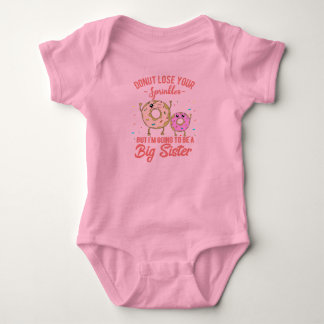 Big Sister Pink Donut Baby Announcement Bodysuit