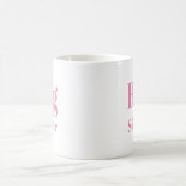 Big Sister Pink letters girl's white Coffee Mug (Center)