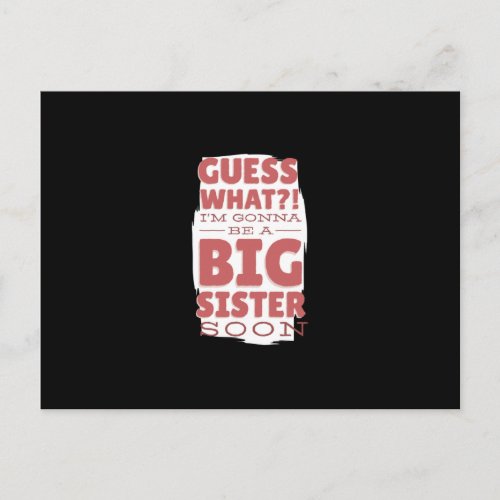 Big sister postcard