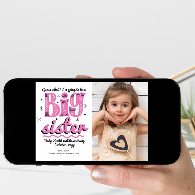 Big Sister Pregnancy Announcement (Front Digital)