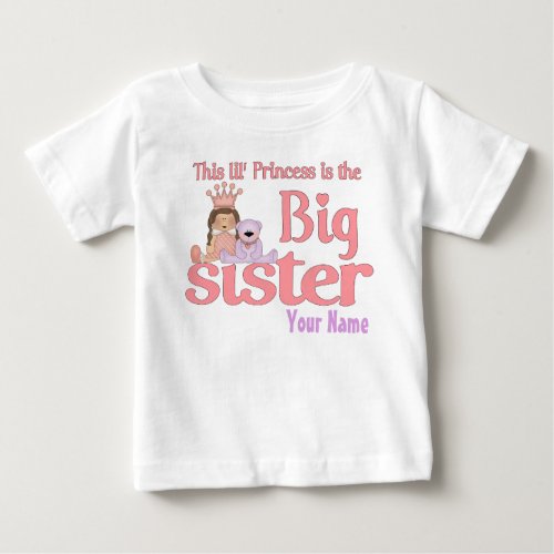 Big Sister Princess Personalized T_Shirt
