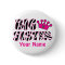 Big Sister Princess Zebra Print Button