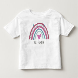Big Sister Rainbow matching outfit Toddler T-shirt