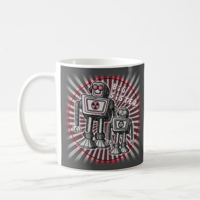 Big Sister Robot Mug (Left)
